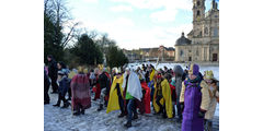 Aussendung der Sternsinger im Hohen Dom zu Fulda (Foto: Karl-Franz Thiede)